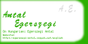 antal egerszegi business card